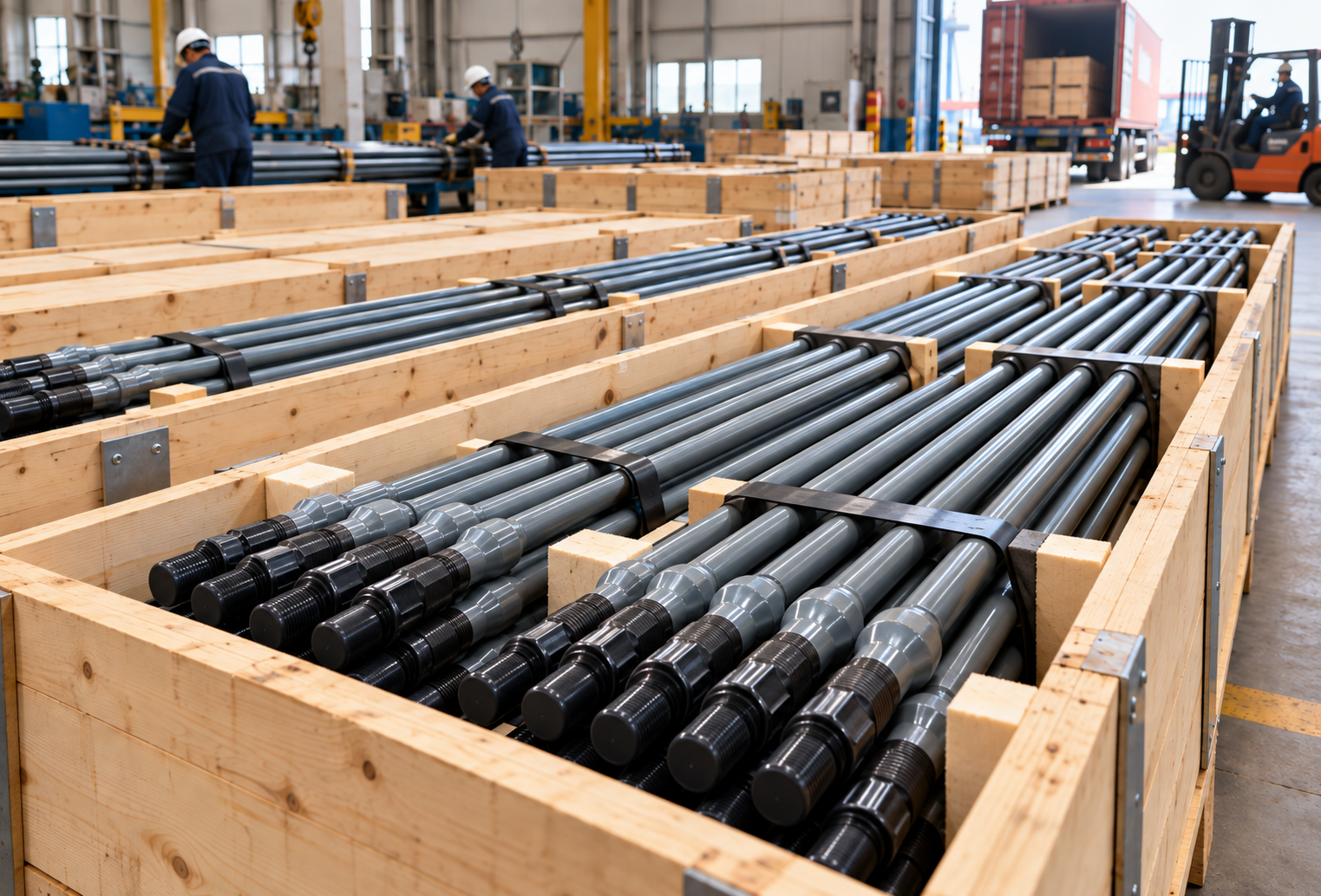 Grade K Sucker Rod Shipment to Port Harcourt, Nigeria